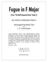 Fugue in F Major for Brass Trio  P.O.D cover